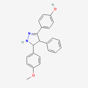 4-[5-(4-Methoxyphenyl)-4-phenylpyrazolidin-3-ylidene]cyclohexa-2,5-dien-1-one