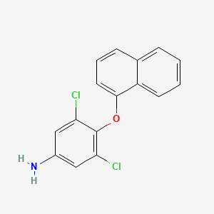 3,5-Dichloro-4-[(naphthalen-1-yl)oxy]aniline