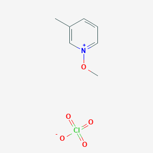 molecular formula C7H10ClNO5 B14604536 1-Methoxy-3-methylpyridin-1-ium perchlorate CAS No. 60524-09-6