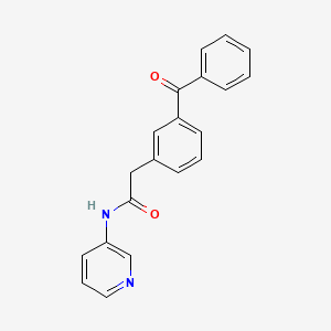 2-(3-Benzoylphenyl)-N-(pyridin-3-yl)acetamide