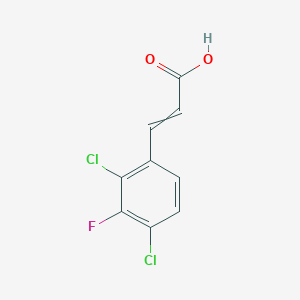 molecular formula C9H5Cl2FO2 B1460455 2,4-Dichloro-3-fluorocinnamic acid CAS No. 1807413-85-9