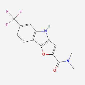 N,N-Dimethyl-6-(trifluoromethyl)-4H-furo[3,2-B]indole-2-carboxamide