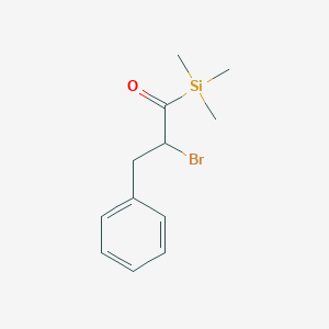 molecular formula C12H17BrOSi B14604575 2-Bromo-3-phenyl-1-(trimethylsilyl)propan-1-one CAS No. 61157-33-3