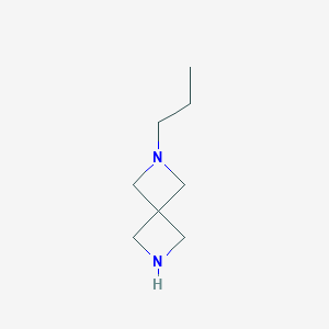 molecular formula C8H16N2 B1460460 2-Propyl-2,6-diazaspiro[3.3]heptane CAS No. 1824149-16-7