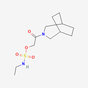 molecular formula C12H22N2O4S B14604602 2-(3-Azabicyclo[3.2.2]nonan-3-yl)-2-oxoethyl ethylsulfamate CAS No. 60043-30-3