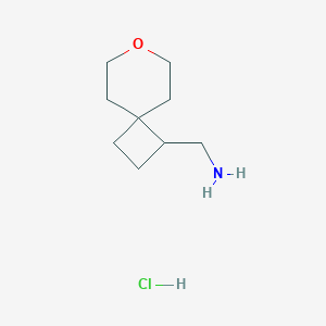 molecular formula C9H18ClNO B1460462 7-Oxaspiro[3.5]nonan-1-ylmethanamine hydrochloride CAS No. 2059987-27-6