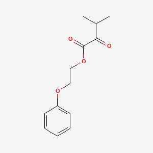 molecular formula C13H16O4 B14604650 2-Phenoxyethyl 3-methyl-2-oxobutanoate CAS No. 60359-44-6