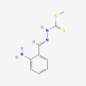 molecular formula C9H11N3S2 B14604663 Hydrazinecarbodithioic acid, [(2-aminophenyl)methylene]-, methyl ester CAS No. 61050-69-9