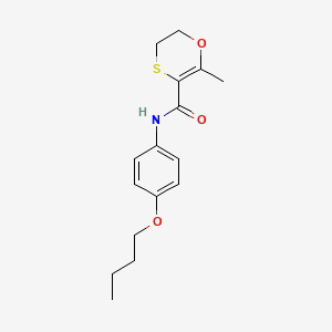 N-(4-Butoxyphenyl)-2-methyl-5,6-dihydro-1,4-oxathiine-3-carboxamide