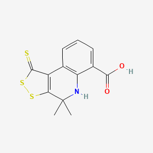 4,4-dimethyl-1-thioxo-4,5-dihydro-1H-[1,2]dithiolo[3,4-c]quinoline-6-carboxylic acid