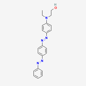 2-(Ethyl{4-[(E)-{4-[(E)-phenyldiazenyl]phenyl}diazenyl]phenyl}amino)ethan-1-ol