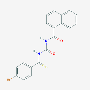 N-[(4-bromobenzenecarbothioyl)carbamoyl]naphthalene-1-carboxamide