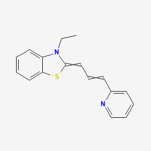 molecular formula C17H16N2S B14604717 3-Ethyl-2-[3-(pyridin-2-yl)prop-2-en-1-ylidene]-2,3-dihydro-1,3-benzothiazole CAS No. 61109-40-8