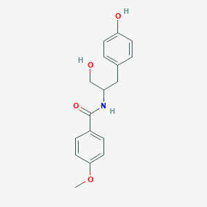 N-[1-Hydroxy-3-(4-hydroxyphenyl)propan-2-yl]-4-methoxybenzamide