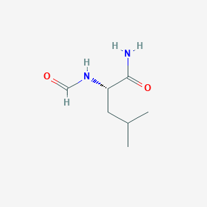 molecular formula C7H14N2O2 B14604736 N~2~-Formyl-L-leucinamide CAS No. 59867-89-9