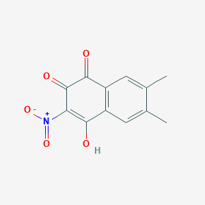 4-Hydroxy-6,7-dimethyl-3-nitronaphthalene-1,2-dione