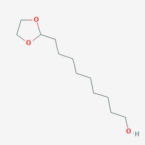 molecular formula C12H24O3 B14604749 9-(1,3-Dioxolan-2-YL)nonan-1-OL CAS No. 59014-59-4