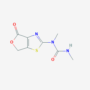 molecular formula C8H9N3O3S B14604751 N,N'-Dimethyl-N-(4-oxo-4,6-dihydrofuro[3,4-d][1,3]thiazol-2-yl)urea CAS No. 61135-86-2