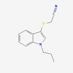 [(1-Propyl-1H-indol-3-yl)sulfanyl]acetonitrile