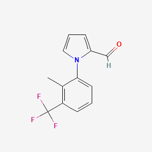 1-[2-methyl-3-(trifluoromethyl)phenyl]-1H-pyrrole-2-carbaldehyde