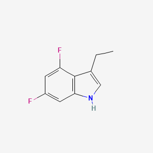 molecular formula C10H9F2N B1460478 3-Ethyl-4,6-difluoro-1H-indole CAS No. 1360936-91-9