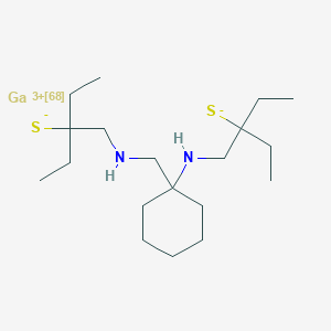B146048 Bis(aminoethanethiol)tetraethyl-cyclohexyl-gallium(68) complex CAS No. 132695-73-9