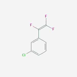 molecular formula C8H4ClF3 B14604811 Benzene, 1-chloro-3-(trifluoroethenyl)- CAS No. 58174-56-4