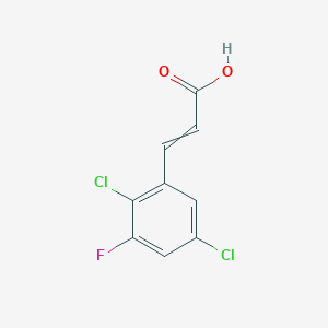 molecular formula C9H5Cl2FO2 B1460483 2,5-Dichloro-3-fluorocinnamic acid CAS No. 1807394-66-6