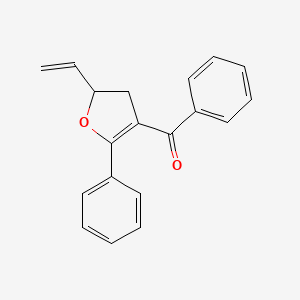 molecular formula C19H16O2 B14604867 (5-Ethenyl-2-phenyl-4,5-dihydrofuran-3-yl)(phenyl)methanone CAS No. 61111-67-9