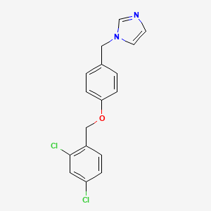 molecular formula C17H14Cl2N2O B14604881 1-({4-[(2,4-Dichlorophenyl)methoxy]phenyl}methyl)-1H-imidazole CAS No. 58041-74-0