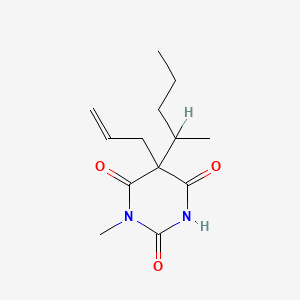 molecular formula C13H20N2O3 B14604896 5-Allyl-1-methyl-5-(1-methylbutyl)barbituric acid CAS No. 59547-54-5