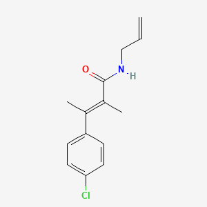 2-Butenamide, 3-(4-chlorophenyl)-2-methyl-N-2-propenyl-, (E)-