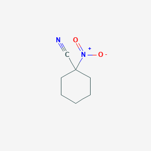 molecular formula C7H10N2O2 B14604911 1-Nitrocyclohexane-1-carbonitrile CAS No. 58102-55-9