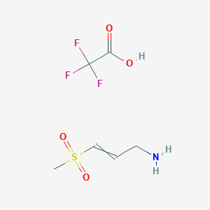 3-Methanesulfonylprop-2-en-1-amine trifluoroacetic acid