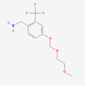 4-(2-Methoxy-ethoxymethoxy)-2-trifluoromethyl-benzylamine