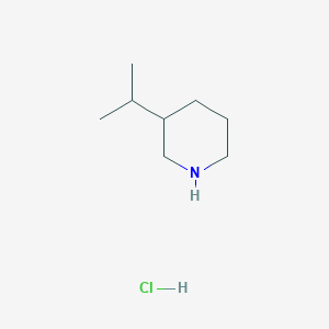 molecular formula C8H18ClN B1460496 3-(Propan-2-yl)piperidine hydrochloride CAS No. 2097873-57-7