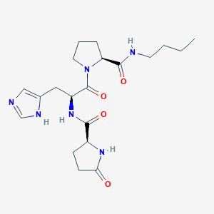 molecular formula C20H30N6O4 B14604967 5-Oxo-L-prolyl-L-histidyl-N-butyl-L-prolinamide CAS No. 60143-25-1