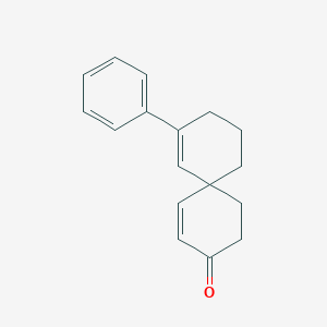 molecular formula C17H18O B14604985 8-Phenylspiro[5.5]undeca-1,7-dien-3-one CAS No. 61114-29-2