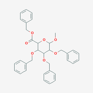 Benzyl 6-methoxy-3,4,5-tris(phenylmethoxy)oxane-2-carboxylate