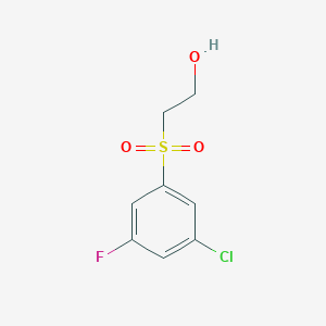 molecular formula C8H8ClFO3S B1460500 2-(3-Chloro-5-fluorobenzenesulfonyl)-ethanol CAS No. 2167829-35-6