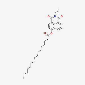 molecular formula C31H43NO4 B1460501 1,3-二氧代-2-丙基-2,3-二氢-1H-苯并[de]异喹啉-6-基棕榈酸酯 CAS No. 2133807-69-7