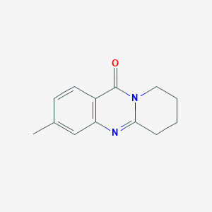 molecular formula C13H14N2O B14605029 3-Methyl-6,7,8,9-tetrahydro-11H-pyrido[2,1-b]quinazolin-11-one CAS No. 60811-43-0