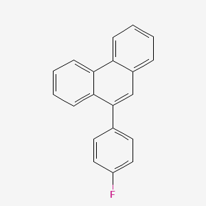 molecular formula C20H13F B14605033 9-(4-Fluorophenyl)phenanthrene CAS No. 60253-25-0