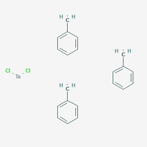 molecular formula C21H21Cl2Ta-3 B14605040 Tantalum, dichlorotris(phenylmethyl)- CAS No. 59326-13-5