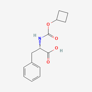 molecular formula C14H17NO4 B14605058 N-[(Cyclobutyloxy)carbonyl]-L-phenylalanine CAS No. 60538-78-5