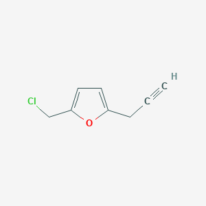 molecular formula C8H7ClO B14605086 2-(Chloromethyl)-5-(prop-2-yn-1-yl)furan CAS No. 61087-99-8