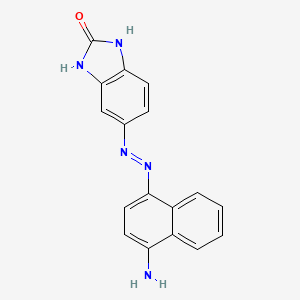 5-[2-(4-Aminonaphthalen-1-yl)hydrazinyl]-2H-benzimidazol-2-one