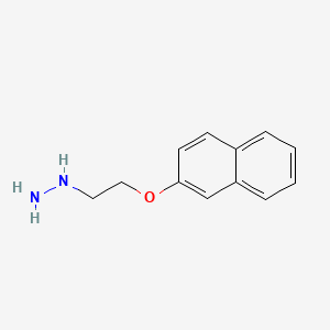 molecular formula C12H14N2O B14605113 Hydrazine, [2-(2-naphthalenyloxy)ethyl]- CAS No. 59040-29-8