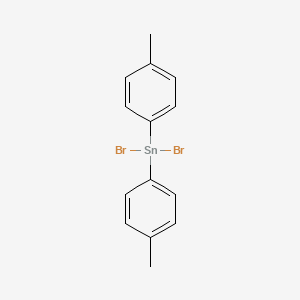 molecular formula C14H14Br2Sn B14605167 Dibromobis(4-methylphenyl)stannane CAS No. 58436-47-8