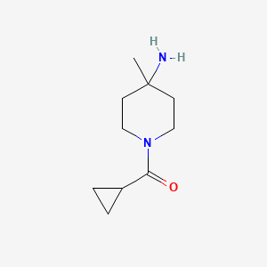 (4-Amino-4-methyl-piperidin-1-yl)-cyclopropyl-methanone